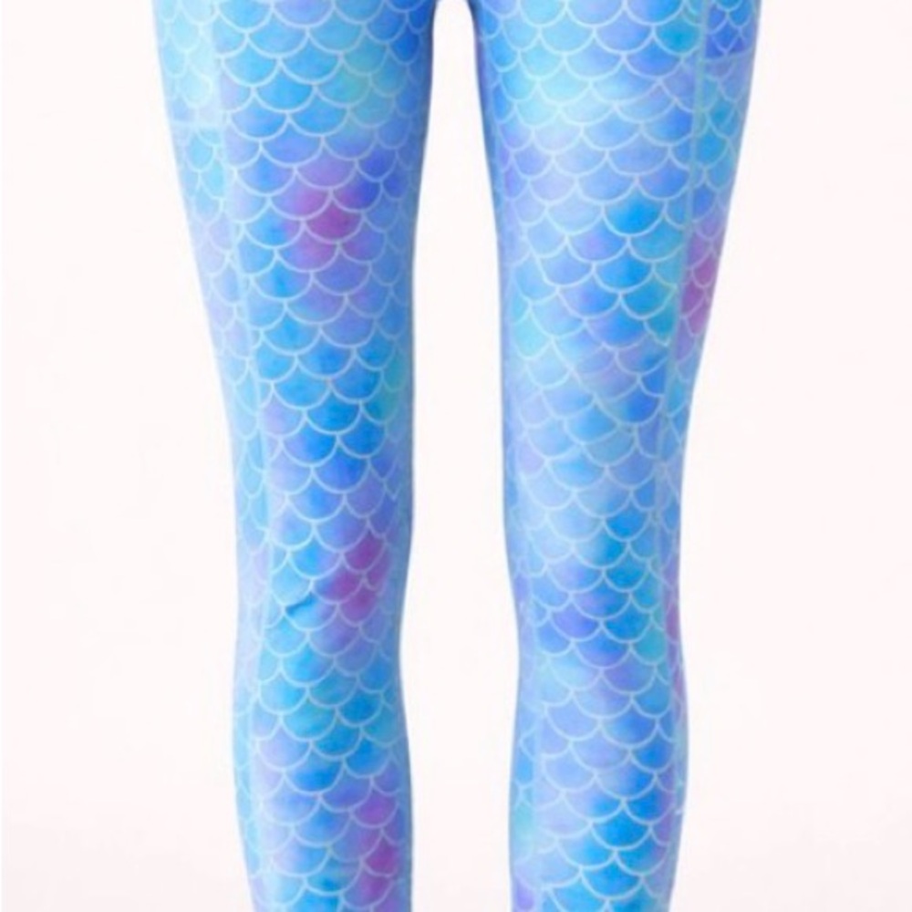 Constantly Varied Gear Pastel Aqua & Lavender Mermaid Leggings